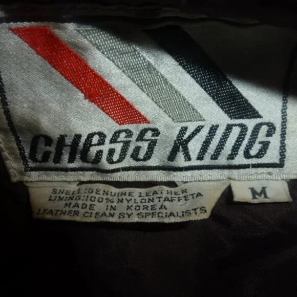 Chess King Vintage Brown Leather Vest Sz M - Picture 9 of 10